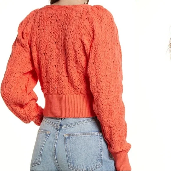 Free People cable wrap cardigan - Picture 2 of 6